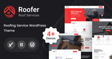 Roofer – Roofing Services WordPress Theme