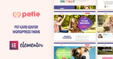 Petie – Pet Care Center & Veterinary WordPress Theme