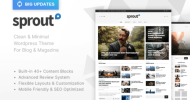 Sprout – Clean Blog/News/Magazine Responsive Theme
