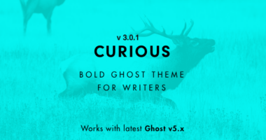 Curious – Blog and Magazine Ghost Theme