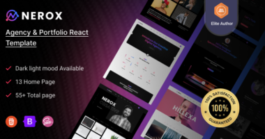 Nerox – React Next js Agency & Portfolio Template