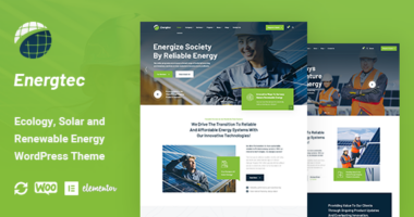 Energtec – Solar and Wind Energy WordPress Theme