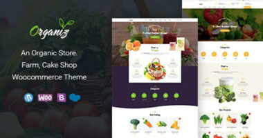 Organiz – An Organic Store WooCommerce Theme