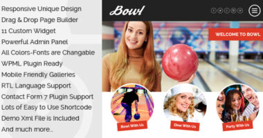 Bowl – Responsive Bowling Center WordPress Theme